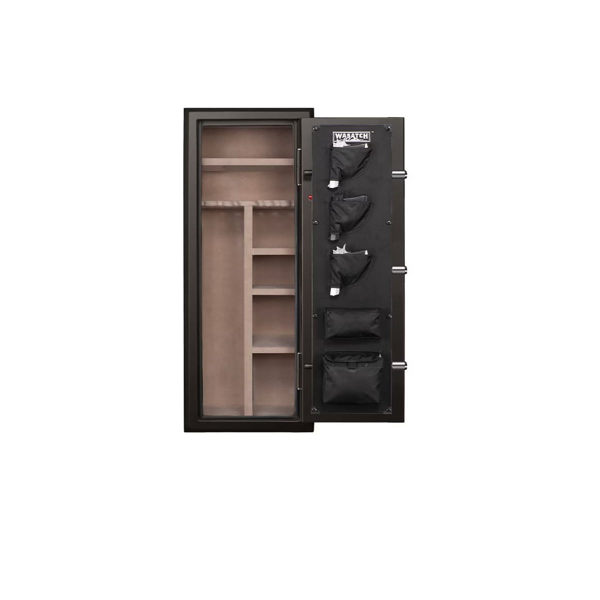 Restored Wasatch 22 Gun Fire/Waterproof Steel Safe w/ Electronic Lock, 2 Backup Keys, 4 Shelves, Carpeted Interior, Anti-Tamper, Theft Alert 22EDBWBJ (Refurbished)