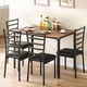 thumbnail image 2 of Yeshouse Juego de mesa y sillas de comedor de 5 piezas para espacios pequeños, moderno juego de comedor interior para 4 personas, mesa cuadrada para comedor, desayuno, 2 of 7