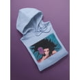 thumbnail image 3 of Pastell Purple Flowers Woman Hoodie Women's -Hulya Ozdemir Designs, Female Large, 3 of 4