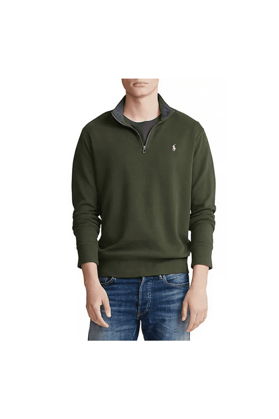 $98.50 Polo Ralph Lauren Luxury Jersey Pullover Cotton-Viscose Green size 2LT