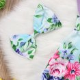 thumbnail image 4 of ITFABS Girl Ruffle Sleeve Flower Romper/Sleeveless A-line Dress Sisters Outfits, 4 of 8