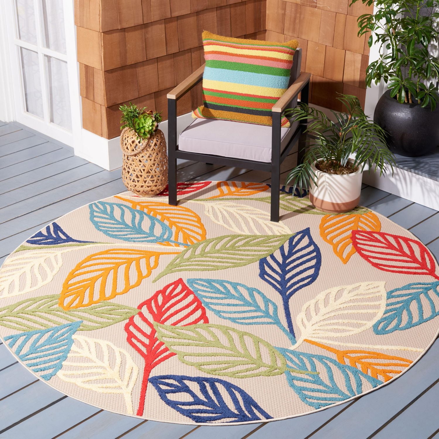 Safavieh Cabana Cohen Floral Outdoor Area Rug