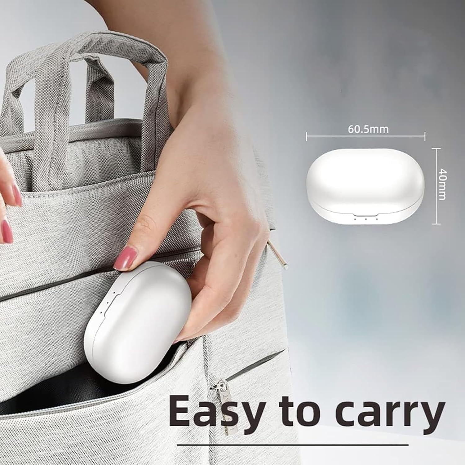 KOKCOOL Hearing Aids for Seniors Rechargeable with Noise Cancelling Hearing Aids Rechargeable Severe Hearing Loss with Portable Charging Case (White)