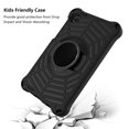 thumbnail image 3 of Allytech Kidsproof Case for Samsung Galaxy Tab A7 Lite 8.7" 2021, Shockproof EVA Impact Resistant Built-in Rotatable Kickstand Case with Removable/Adjustable Shoulder Strap for SM-T220/T225, Black, 3 of 6