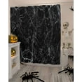thumbnail image 4 of Abstract Halloween Shower Curtain Set ，Waterproof Fabric Shower Curtains Cowweb Black Shower Curtains for Bathroom,Bathroom Decor 72"x72", 4 of 6