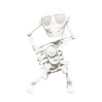 JoyMoreHome Halloween Dancing Skeleton Toy, Swinging Human Skeleton Shape Plaything, Fun Holiday Party Prop & Home Decor
