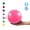 Pink, variant on Vaupan Mini Aerobic Exercise Ball, 9 inch Small Gym Ball with Inflatable Straw for Yoga, Pilates, Stability, Physical Therapy, Stretching and Core Training, Improves Balance, Strength (Pink)