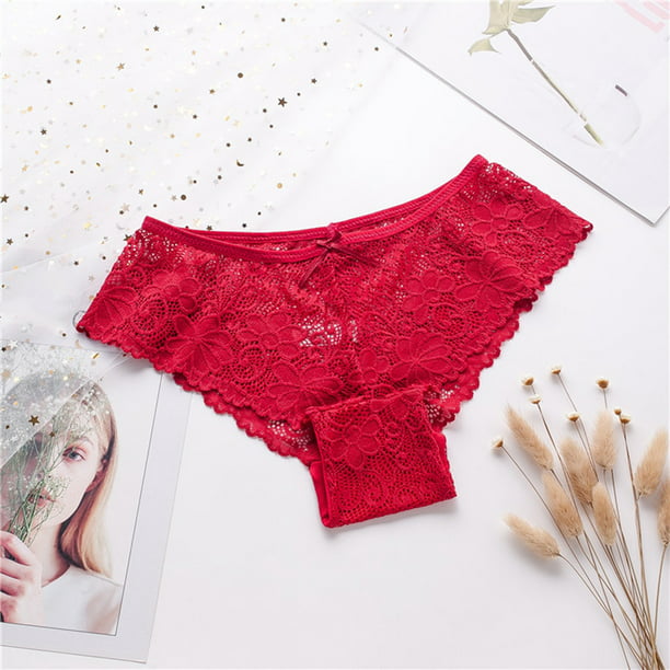 Aayomet Women's Brief Underwear Briefs Lace Hollow Cotton Panties