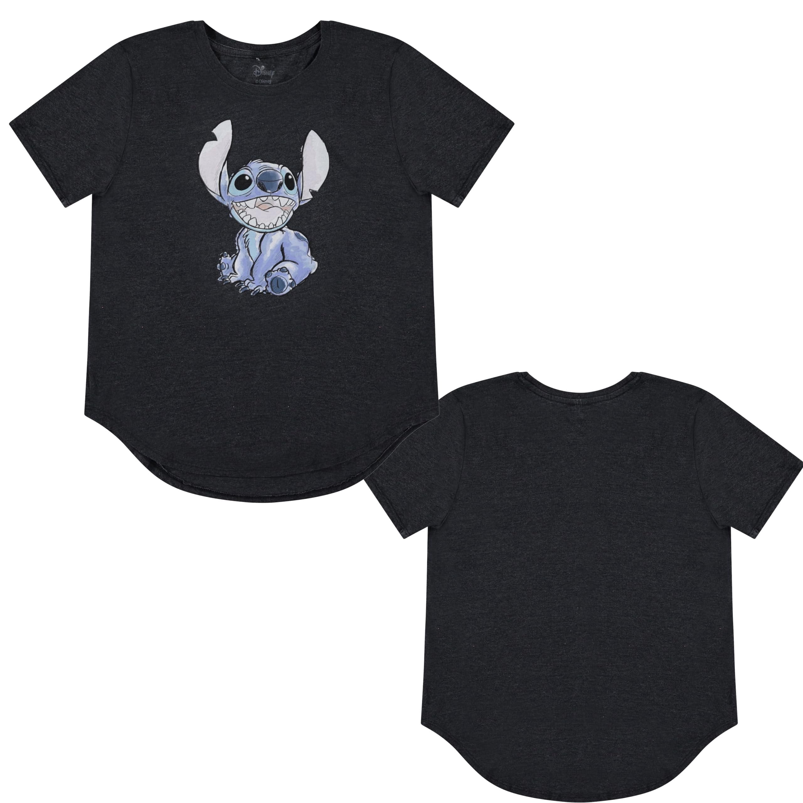 Disney Lilo & Stitch Juniors Graphic T-Shirt  Stitch Tee for Women, Short Sleeve, Sizes XXS-3XL