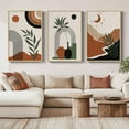 thumbnail image 2 of d Boho Canvas Wall Art Set of 3 Abstract Geometric Art Prints for Living Room, Hallway, Bedroom, Office, 24x36 Inch, 2 of 7