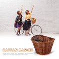 thumbnail image 4 of Conteneur de Rangement pour Guidon de Vélo en Rotin Rétro (Brun), 4 of 9