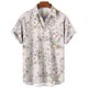 thumbnail image 2 of Camisas De Sport Para Hombre Top de camisa de manga corta con solapa y hebilla de impresión digital 3D de moda y ocio para hombre (Clear, XXL), 2 of 3