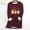 thumbnail image 1 of Halloween Chandail en Molleton Femmes Épais en Molleton Chandail en Molleton Manches Longues Imprimé Velours Chaud Col Rond sous-Vêtements Hauts Chandails en Molleton en Liquidation, 1 of 3