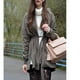 thumbnail image 5 of Chaqueta de manga larga para mujer, abrigo fino y antiviento, gabardina cálida con cinturón, 5 of 9