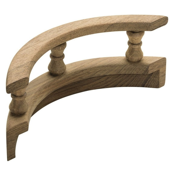 Whitecap 60803 Teak L-Type 90 degree Pin Rail Corner (Outside)
