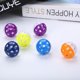 thumbnail image 4 of Bola de juguete para gatos con campana, para juguetes de plástico para gatos, bolas de cascabel, juguetes de bolas de sonajero para saltar, color aleatorio, 6 uds., 4 of 4
