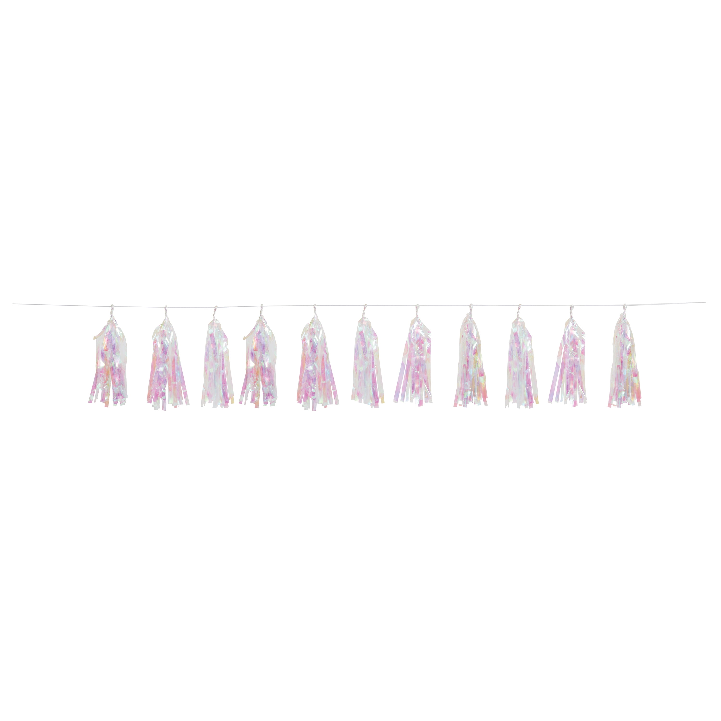 foil tassel garland