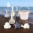 thumbnail image 6 of LWVITH 8-Piece Beach Toys Set with Bucket, Colorful Sand Castle Molds & Shovels for Kids, Plastic Outdoor Play Kit for Sandbox & Garden, Summer Fun Travel, Birthday Gift for Toddlers, 6 of 8