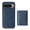 Blue, variant on Allytechgroup Magnetic Wallet Phone Case with RFID Card Holder for Google Pixel 9, Detachable Back Cover Compatible with Magsafe, Brown