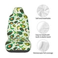 thumbnail image 4 of Picia Green Avocado (2) Print Waterproof Sweating Car Seat Cover for Post Gym Workout, Running, Beach and Hiking, Universal Fit Anti-Slip Bucket Seat Protector, 4 of 5