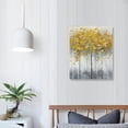 thumbnail image 3 of Nawypu  Bedroom Abstract Canvas Wall Art: Gold Modern Landscape Picture Autumn Yellow Forest Painting Contemporary Nature Scenery Tree Print Gray Rustic Vertical Artwork, 3 of 4