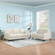 YC 51.5" Loveseat Sofa Small Couch for Small Space for Living Room,Bedroom, Beige