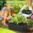 thumbnail image 4 of 4Pcs 8 Gallons Plant Growing Bags, Rectangular Nonwoven Fabric Breathable Grow Bags,for Flowers Vegetables, 4 of 5