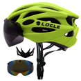 thumbnail image 1 of LOCLE-casco de ciclismo con gafas magnéticas para hombre y mujer, casco con visera extraíble para bicicleta de montaña y carretera, talla M/L/XL Fivean Cascos de ciclismo, 1 of 2