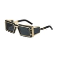thumbnail image 2 of Gafas de sol cuadradas para mujer, accesorios de vestuario clásicos, gafas de sol para conducir Negro, 2 of 9