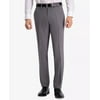 Kenneth Cole Reaction MEDIUM GREY Men's Modern-Fit Micro-Check Pants, US 36x32