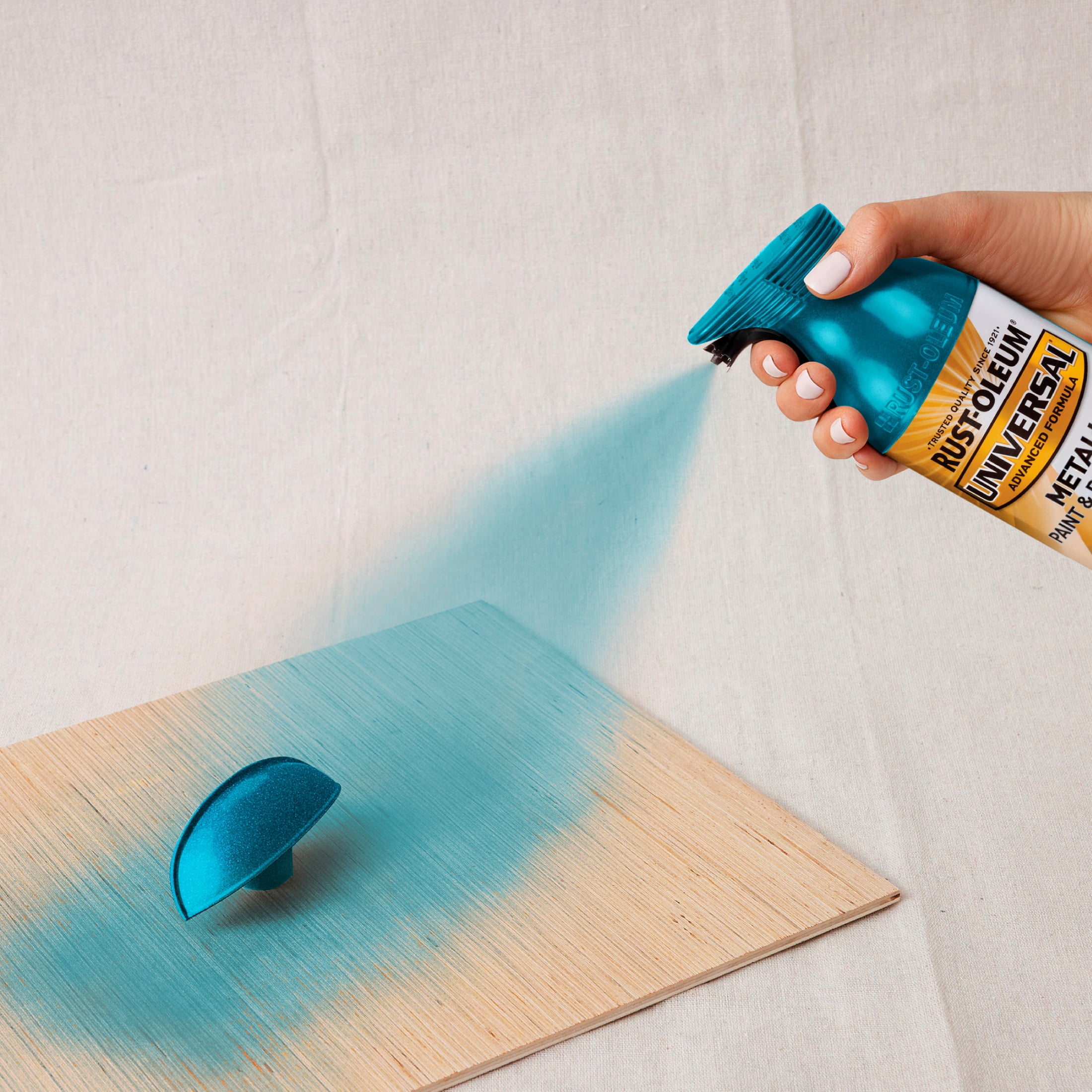 6 Pack, Turquoise, Rust-Oleum Universal All Surface Interior/Exterior Metallic Spray Paint-330480, 11 oz