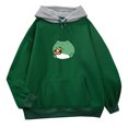 thumbnail image 2 of Amzcrzy Chandails à Capuche pour Femmes Manches Longues Chemises pour Femmes Mode Décontractée Imprimée Blouse Manches Longues Poche Chandail Hauts Chandails à Capuche Chandail Chandails en Molleton et Chandails à Capuche pour Femmes 2TG, 2 of 6
