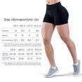 thumbnail image 2 of Pantalones cortos para mujer ciclista de ciclismo de cintura alta medias de elevación de tope (s) negros, 2 of 5