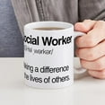 thumbnail image 6 of CafePress - Social Worker Definition - 11 oz Ceramic Mug - Novelty Coffee Tea Cup, 6 of 6
