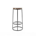 thumbnail image 3 of Furniture of America Cera Round Barstools - Set of 2, Toasted Barnwood, 3 of 9