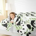 thumbnail image 4 of Homewish Boys Girls Kawaii Panda Bedding Comforter Set 2pcs,Green Tree Leaves Twin Comforter Sets Microfiber,Cartoon Animal Breathable Bedding Set,Lightweight Room Decor, 4 of 8