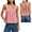 Red, variant on hoksml Women's Checkered Print Square Neck Tank Top, Back Tie Sleeveless Babydoll Blouse