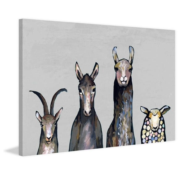 Animal Row III Painting Print on Wrapped Canvas