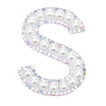thumbnail image 1 of Clearance! Iron Cobble On Clothes AZ Sew Decorative Letter Cobble Glitter Letters Applique Rhinestone Pearl English Letters For DIY Craft Supplies, 1 of 4