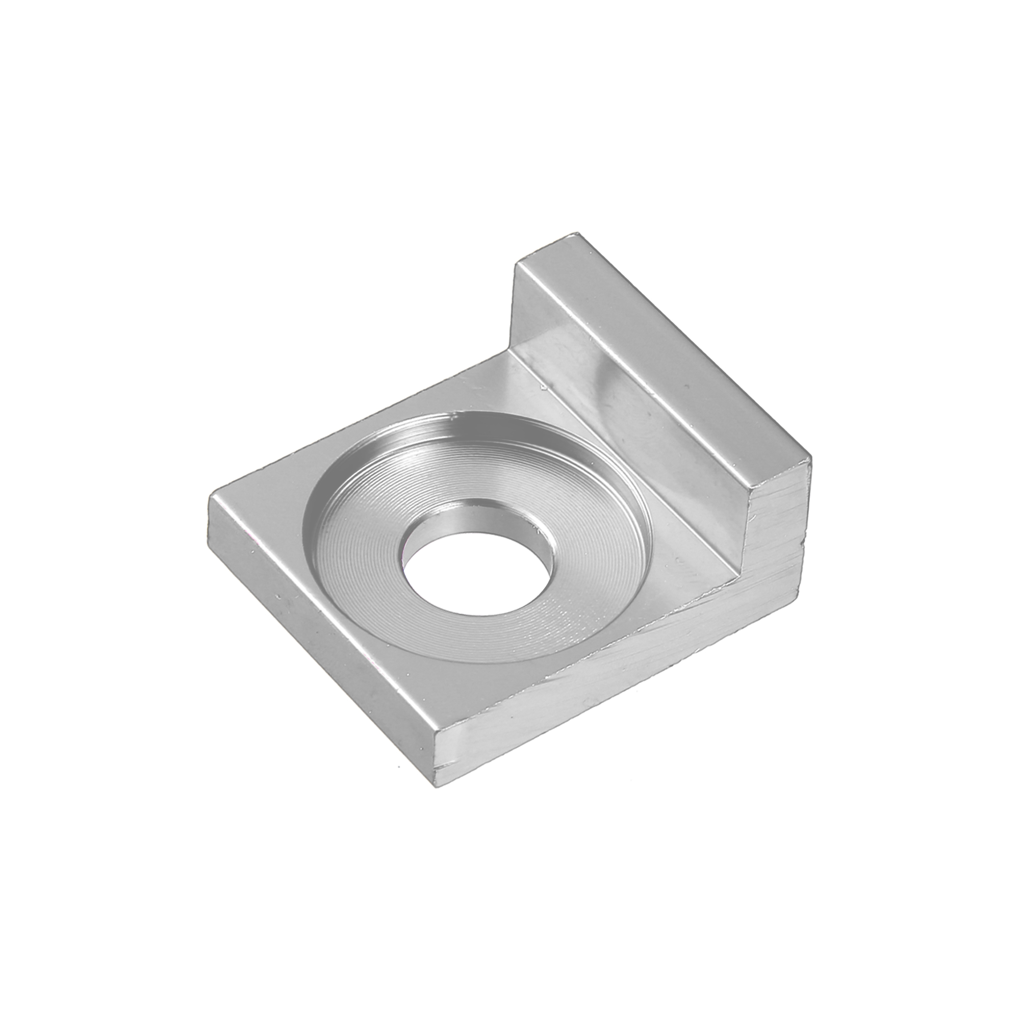 Unique Bargains 4Pcs Dia Hole Chain Adjuster Block Tensioner Metal Silver Tone