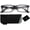 Black, variant on Newbee Fashion- Men Women Non Prescription Fashion Clear Lens Glasses Rectangular Frame