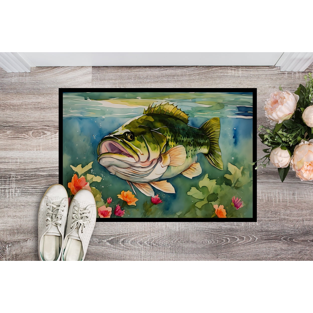 Carolines Treasures DAC2802MAT 0.15 x 18 x 27 in. Largemouth Bass Doormat