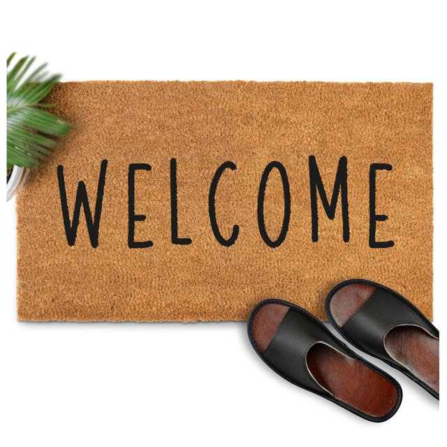 Felpudo de bienvenida MAINEVENT de 30 x 43 cm de grosor para puerta de entrada