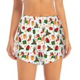 thumbnail image 2 of KLL Christmas Hat Cute Puppy Pattern Shorts Women,Athletic Shorts High Waisted Running Shorts Pocket Sporty Short Gym Elastic Workout Shorts-XX-Large, 2 of 7