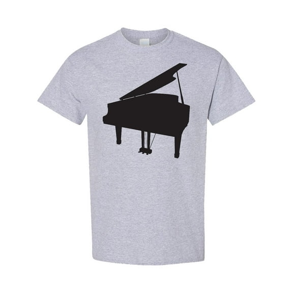 Inktastic Piano Silhouette T-Shirt
