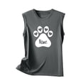 thumbnail image 4 of Tops casuales sexys de verano sin mangas para mujer Tops de chaleco sin mangas con estampado de cuello redondo regular Pompotops lopia994627, 4 of 4