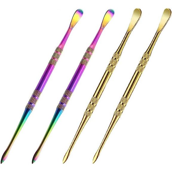 Zhuge Wax Carving Tool Rainbow Stainless Steel Wax Sculpting Tool Gold(4pcs)