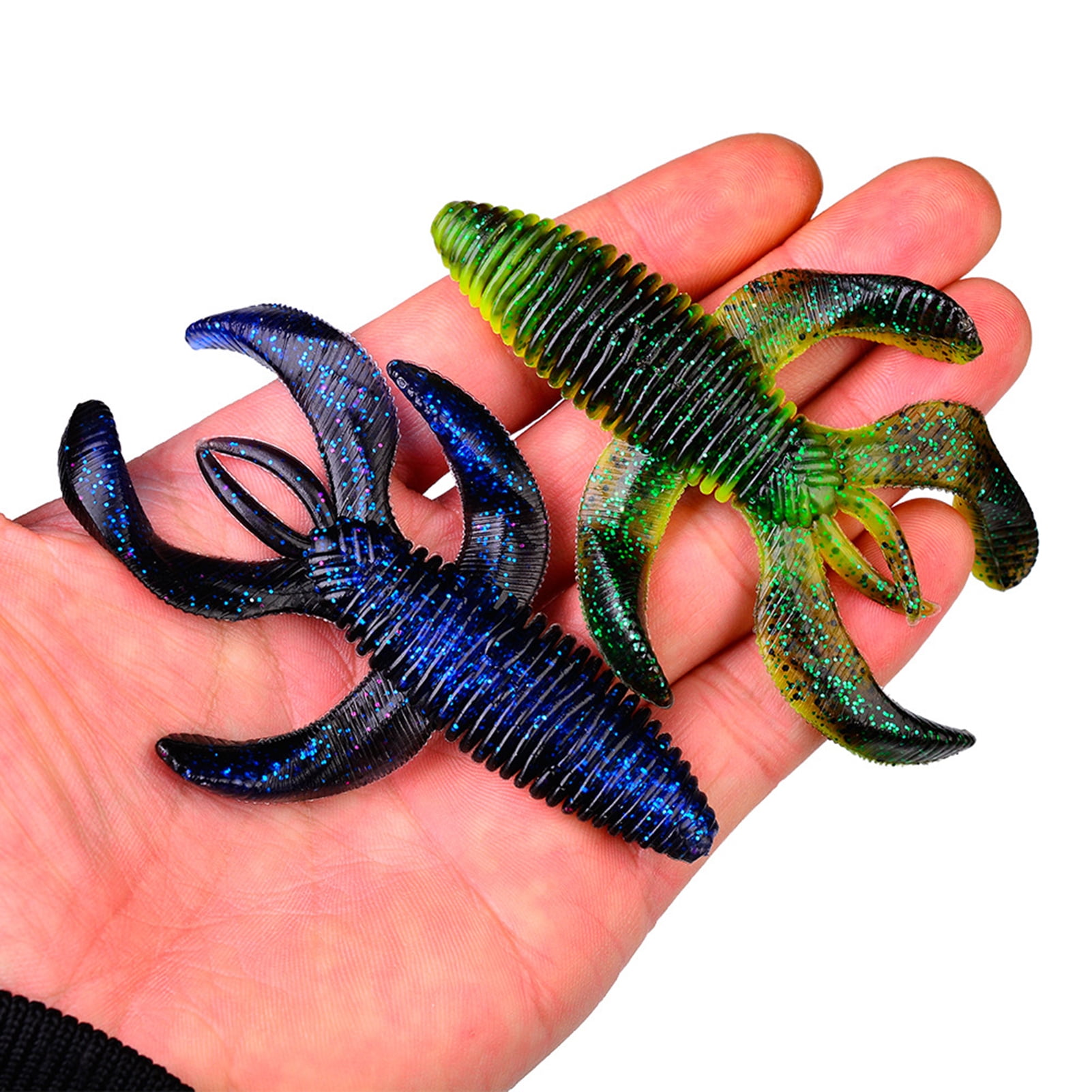 Yamaler Soft Fishing Lure Crawfish Bait ,5Pcs 10cm/11.5g Silicone Soft ...