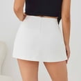 thumbnail image 5 of BRGZLK Women Half Skirt High Waisted Pencil Mini Skirt Solid Color Vintage Back Zip Skirt Bodycon Summer Skirts For Daily, 5 of 7