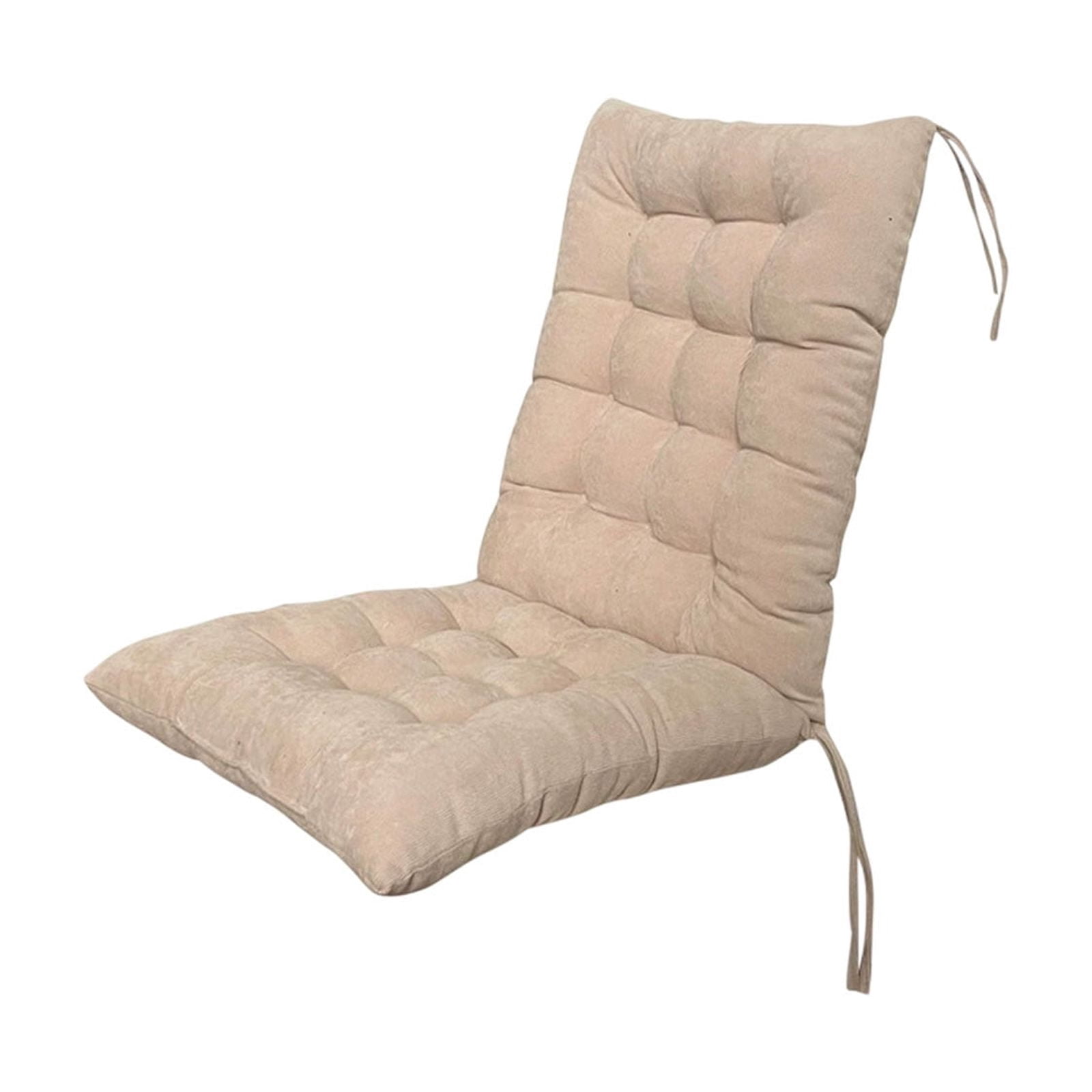 HongMinWen High Back Chair Seat Cushion, Dining, Office Chair Pads with Ties Thickened One-Piece Rocking Chair Cushion, Indoor/Outdoor Furniture Patio Chair Cushion
